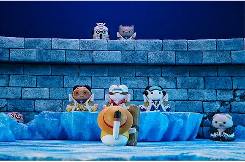 MegaHouse Mega Cat Project One Piece: Nyan Piece Nyan! Luffy VS the Marines (8 Pcs Box/ Full Set)