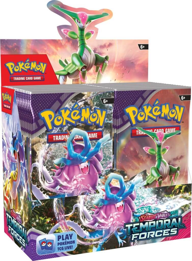 Pokemon TCG English - Scarlet and Violet - Temporal Forces Booster Box HitxHits Pokemon TCG English - Scarlet and Violet - Temporal Forces Booster Box HitxHits
