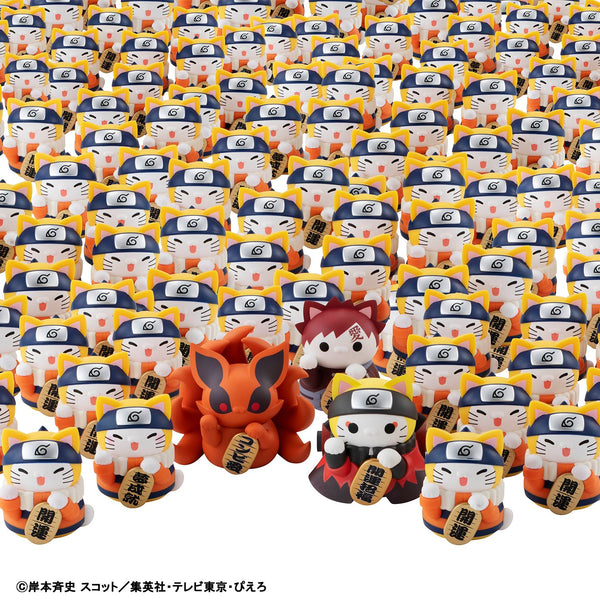 Megahouse Mega Cat Project: NARUTO Shippuden - Nyaruto! Maneki Neko Fortune: Uzumaki Naruto & Friends (6 Pcs Box/ Full Set)