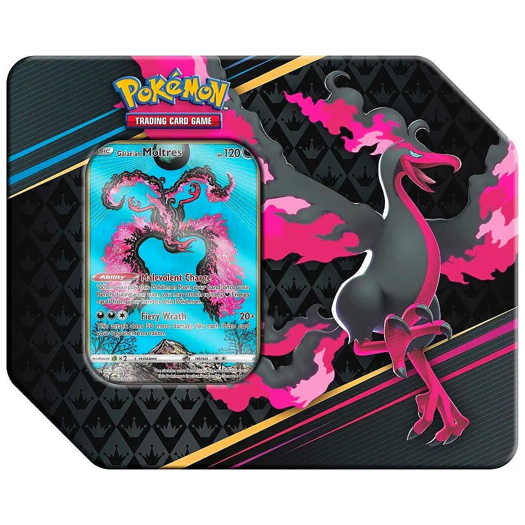 Pokemon TCG English - Crown Zenith Galarian Tins - Trio Art Set