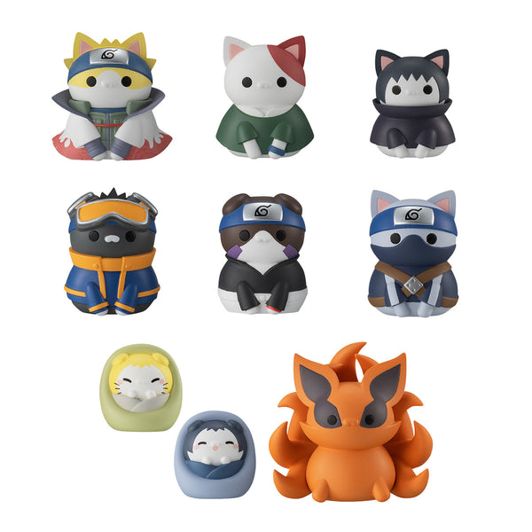 MegaHouse Mega Cat Project Naruto Shippuden: Nyaruto! Hidden Leaf Village of the Past! (8 Pcs Box/Full Set)