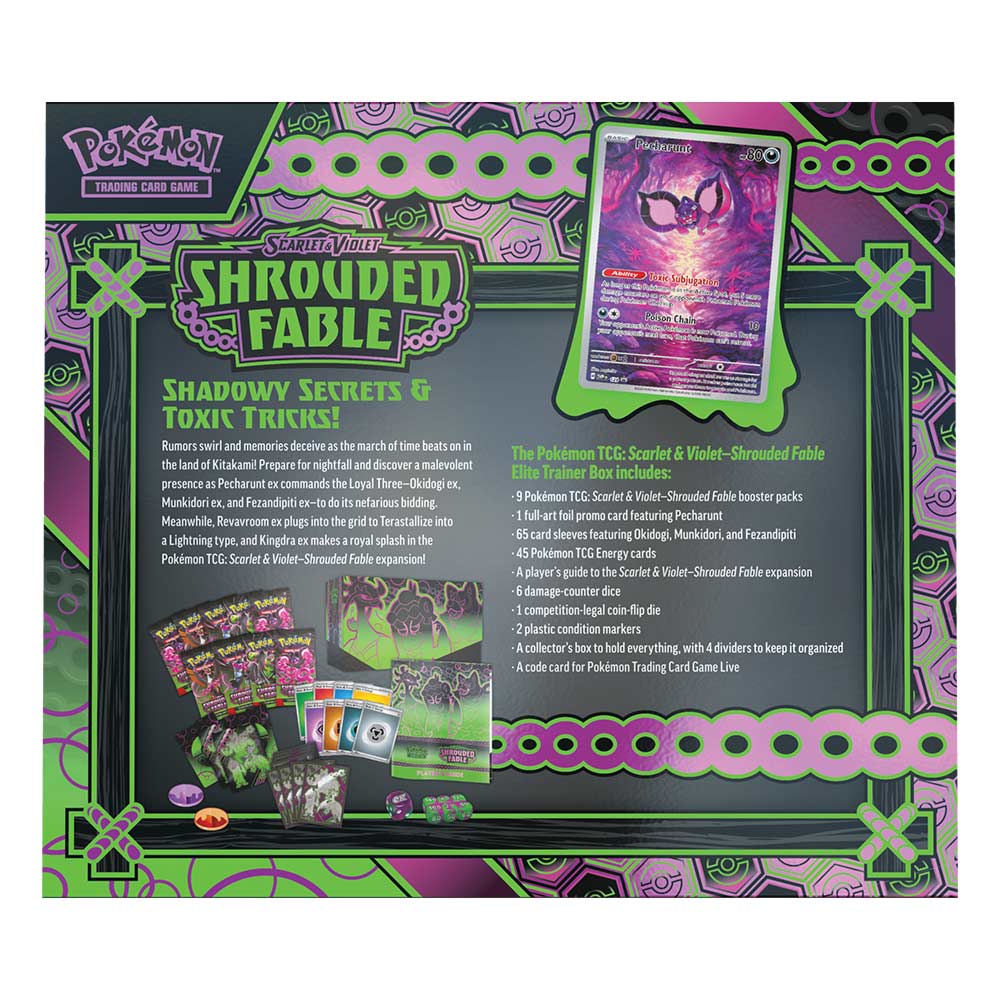 Pokemon TCG English - Scarlet and Violet - Shrouded Fable Elite Trainer Box