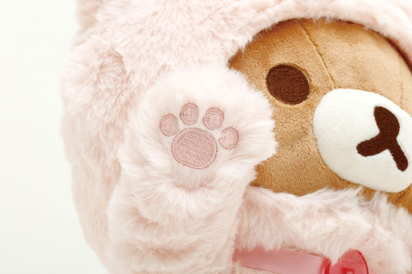 San-X Neko Neko No Yu Rilakkuma Plush (Pastel Pink)