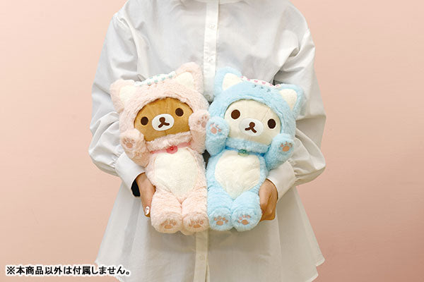 San-X Neko Neko No Yu Rilakkuma Plush (Pastel Pink)