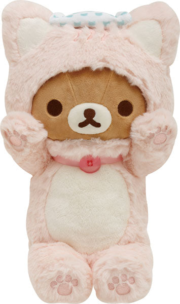 San-X Neko Neko No Yu Rilakkuma Plush (Pastel Pink)