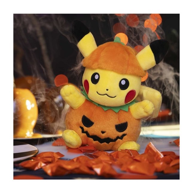 Pokémon Center Original Halloween  Pumpkin Costume Pikachu Plush