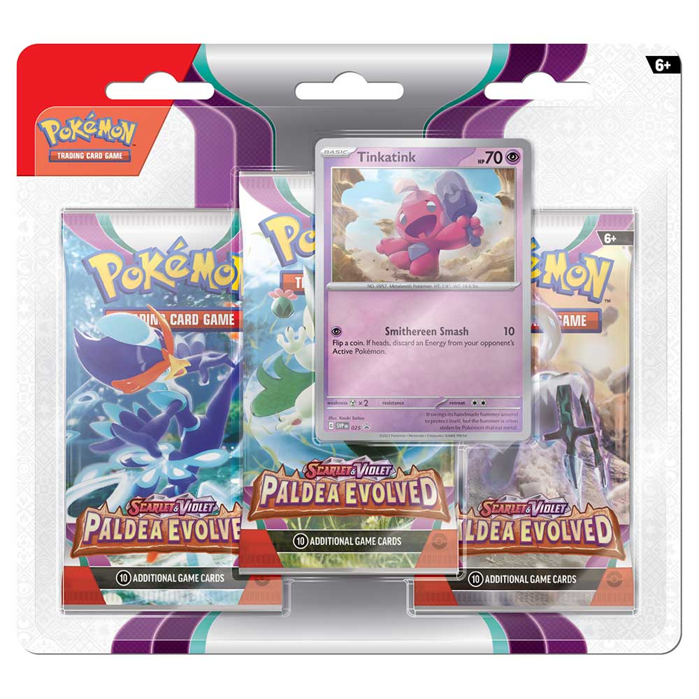 Pokemon TCG English - Scarlet & Violet - Paldea Evolved 3-Booster Pack Set (Pair)