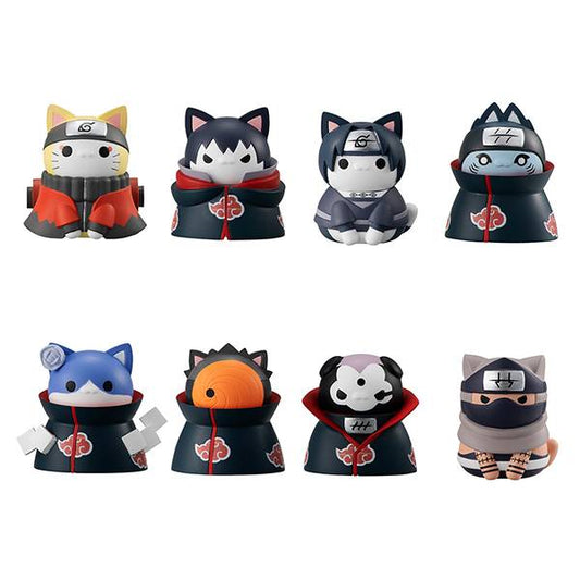 Megahouse Mega Cat Project Naruto Shippuden: Nyaruto! All-Out Battle with Akatsuki! (8 Pcs Box/Full Set)