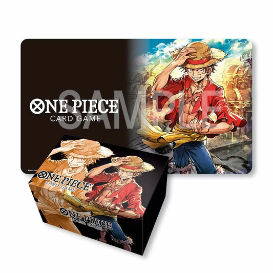 One Piece Card Game Playmat and Storage Box Set Monkey D Luffy