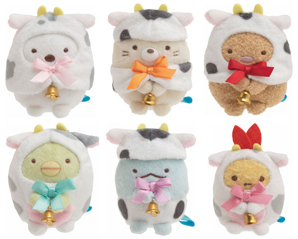 Sumikko Gurashi Cow New Year ver. Tenori Plush (6 Pcs Set)