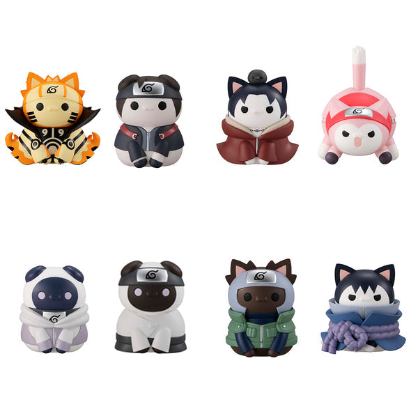 MegaHouse Mega Cat Project Naruto Shippuden: Nyaruto! The War Begins! The 4th Ninja World War (8 Pcs Box/ Full Set)