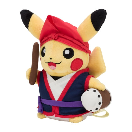 Pokémon Center Original Plush Okinawa Eisa Dancer Pikachu M (20cm)