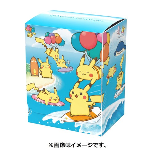 Pokémon Center Original Flying and Surfing Pikachu Deck box